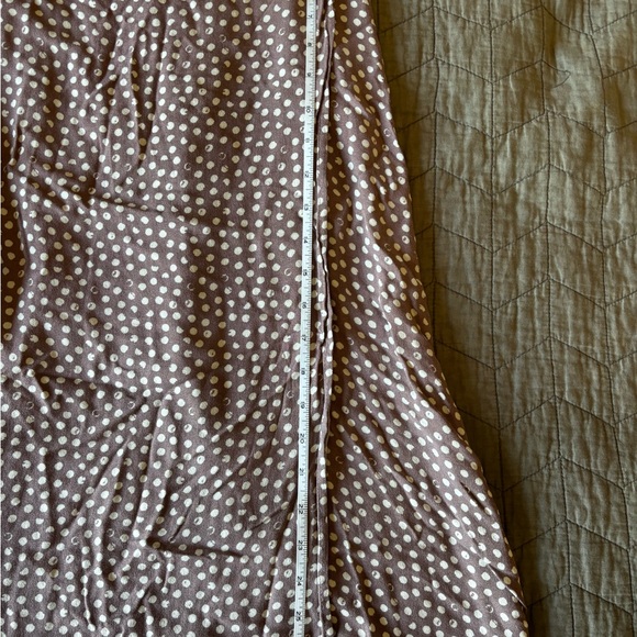 URBAN Romantics Brown Polka Dot Wrap Skirt - Picture 8 of 8